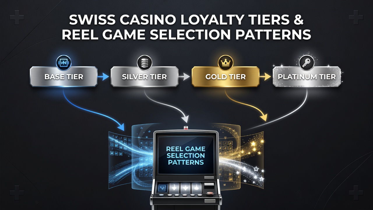 Data visualization of Swiss player reel game selections across different loyalty tiers